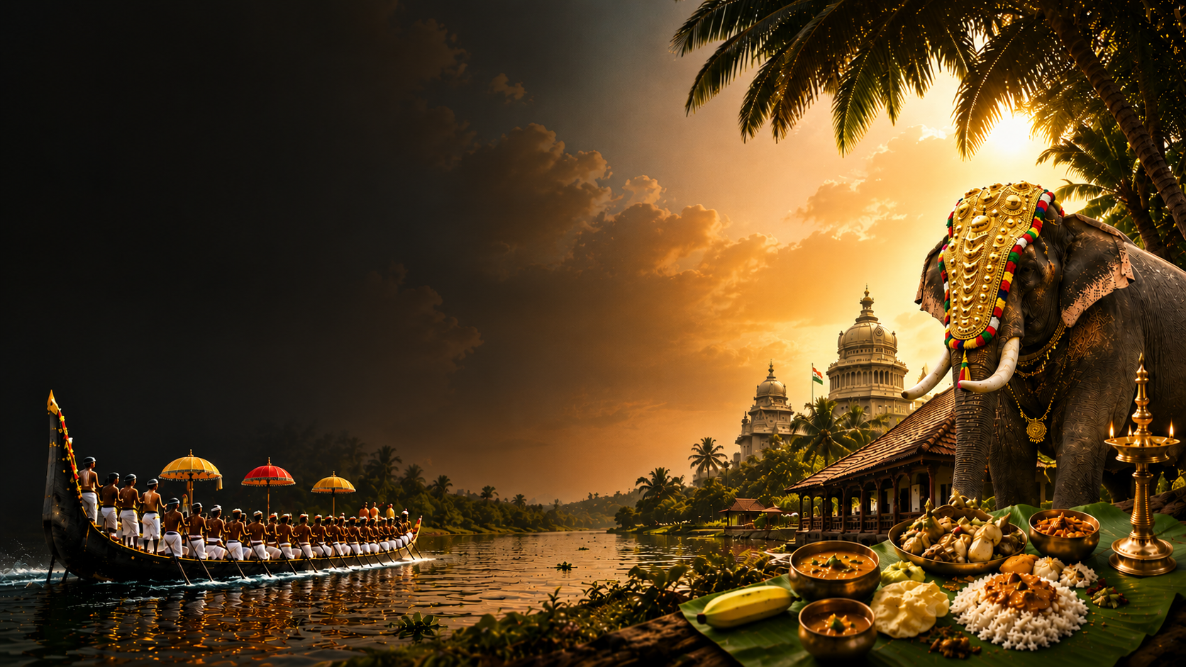Traditional Kerala Onam celebration